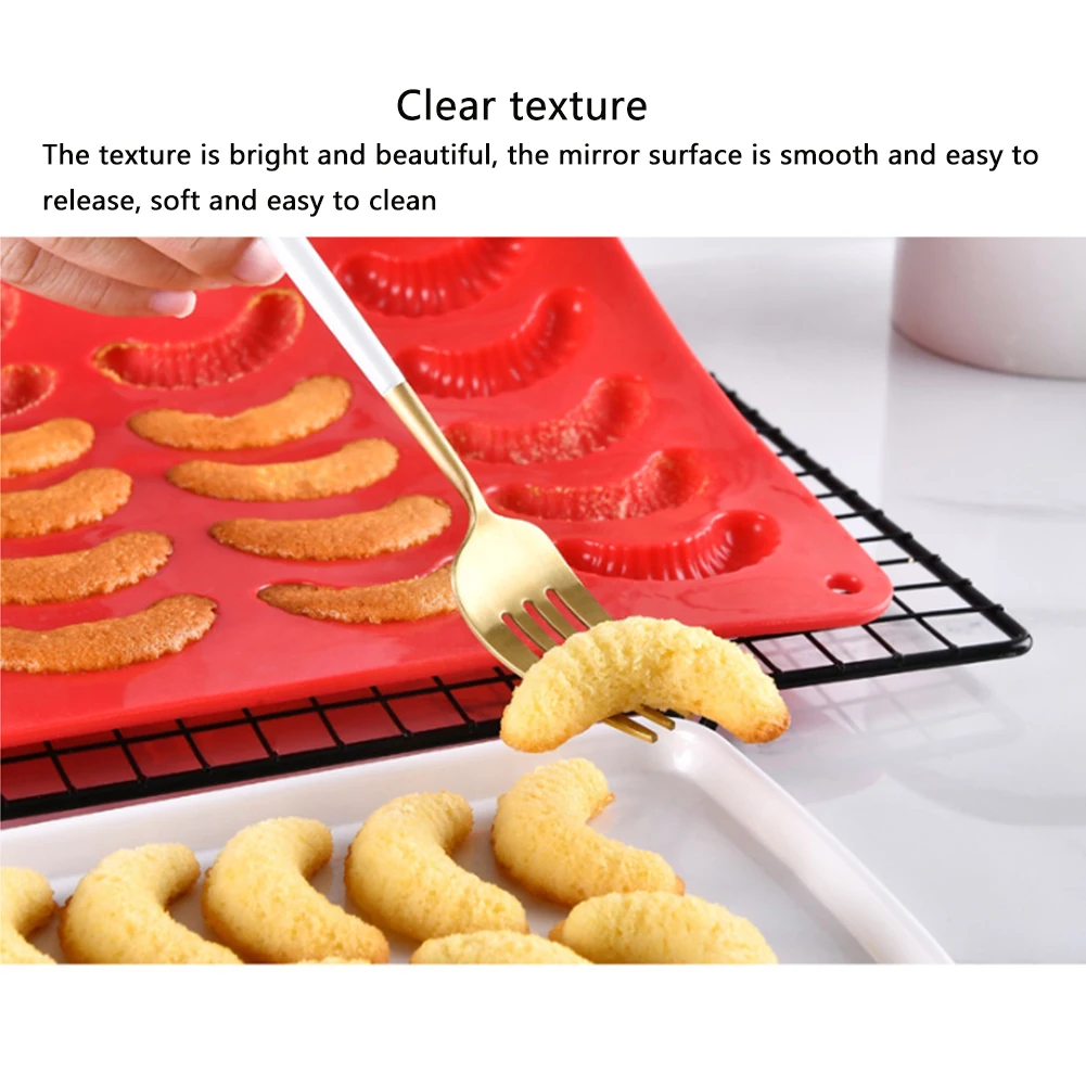 Cake Mold Soft Silicone Non Sticky Large Capacity Bakery Ice Maker Red Bread Making DIY Accessory Home Kitchen Baking Tools