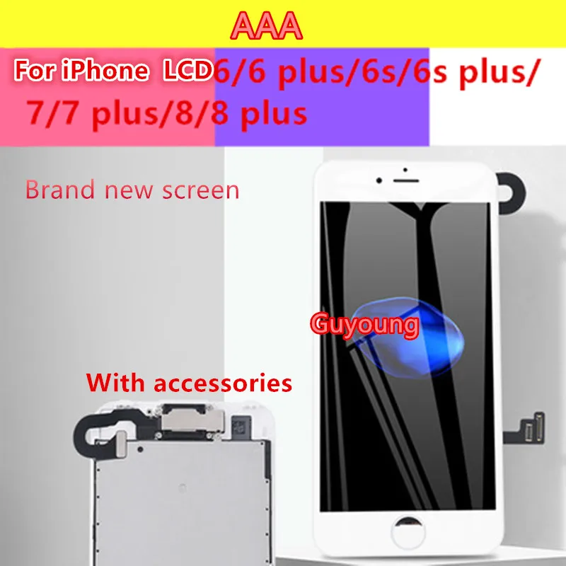A + LCD полная сборка для i Phone ip 6 6S 7 8 Plus сенсорный стеклянный дисплей Замена
