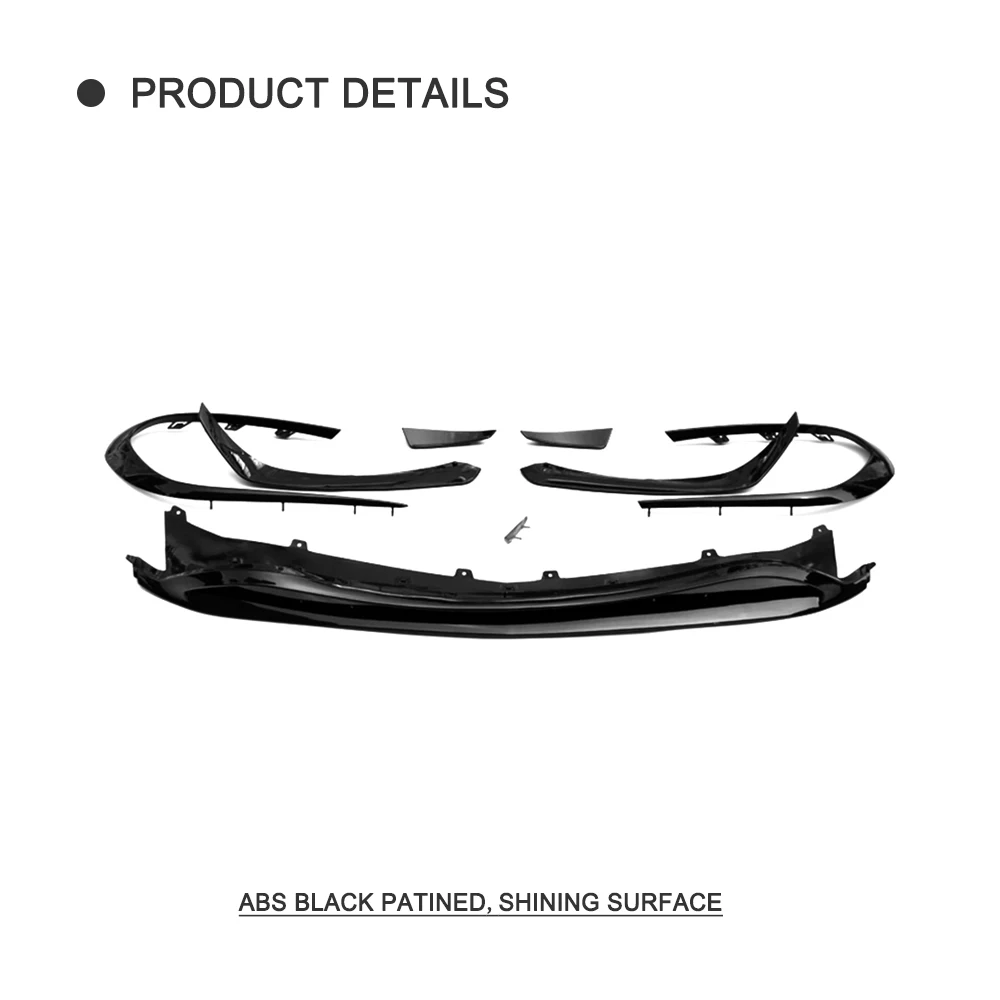 Автомобильный передний бампер для губ разветвители фартук для Mercedes Benz cla Class W117 Sport- ABS глянцевый черный