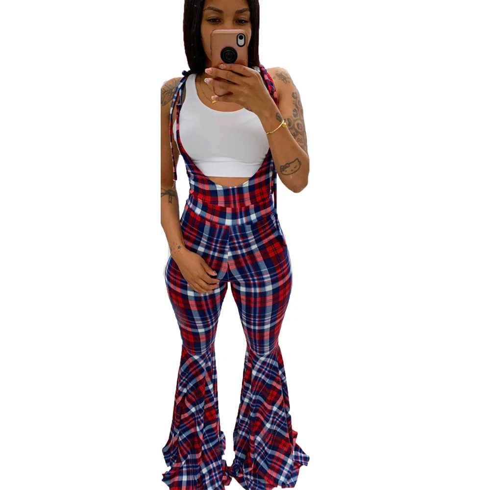

Adogirl Plaid Jumpsuit