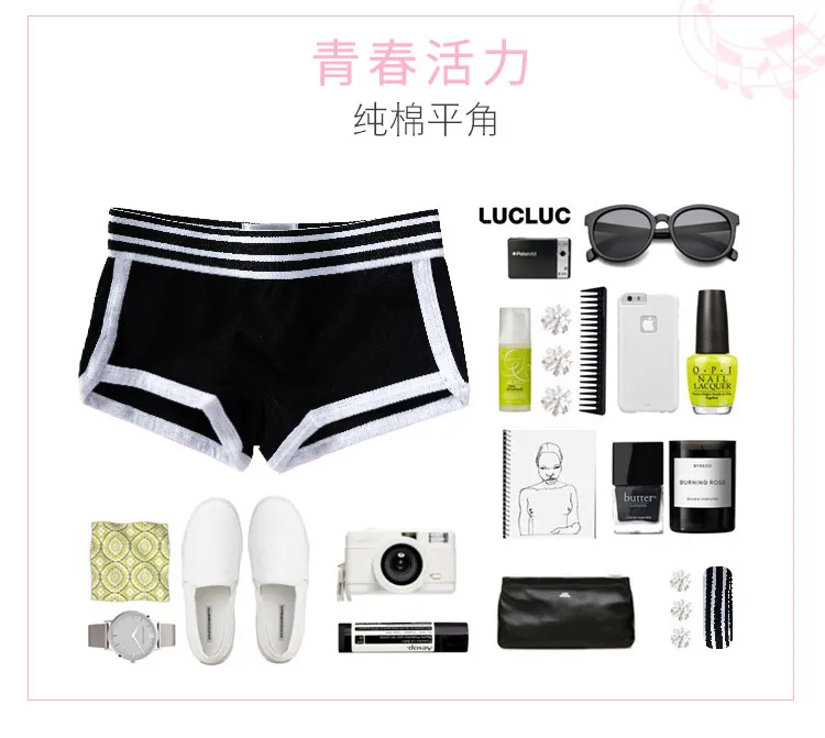 cute underwear 1 /2 women's color shorts tomboy midrise neutral briefs cotton boxer briefs solid shorts lesbian boy shorts high waisted cheeky underwear