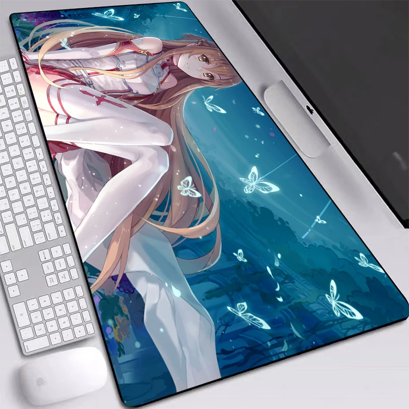 

Anime Cute Lovely Girl Pads Computer Laptop Keyboards Mat Locking Edge Non-slip Keyboards Pad 900x400mm 800x400mm 700x400mm