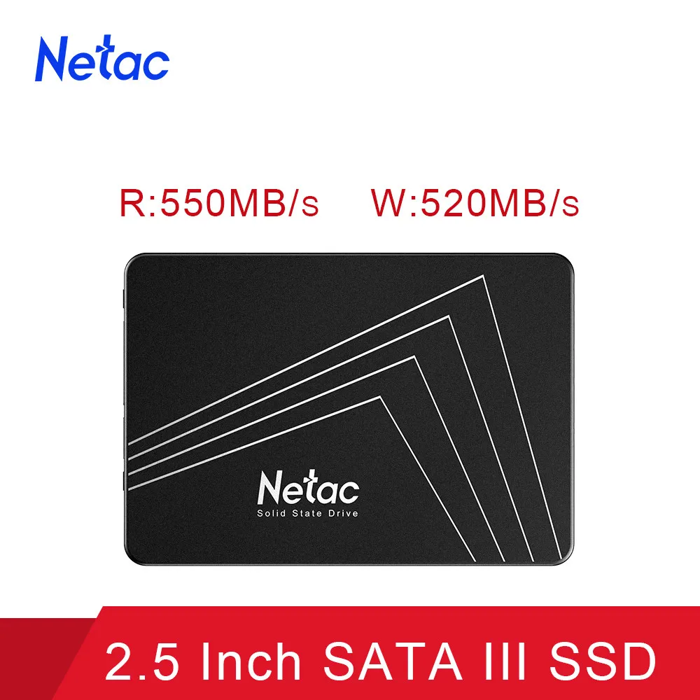 Жесткий диск Netac SSD 1 ТБ 250 ГБ 128 2 5 дюйма SATA III Внутренний твердотельный накопитель