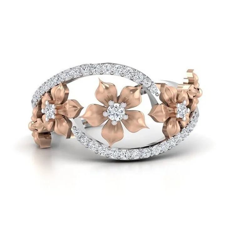 Kopen 925 Sliver Bloemvorm Diamanten Ring voor Vrouwen Luxe Anillos Bruiloft Bizuteria Topaz Gemstone S925 Sliver Sieraden Ring met Doos