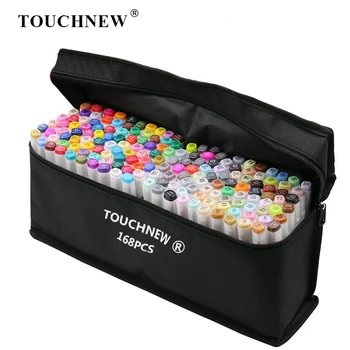 

TOUCHNEW Art Markers Alcohol Based Markers Drawing Pen Set Manga Dual Headed Art Sketch Marker Design Pens School Supplies