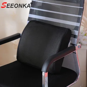 

2018 Hot Sale Office Chair Back Support Mesh Lumbar Support Wait Pillow Lower Back Pain Pillow for Computer Desk Chair