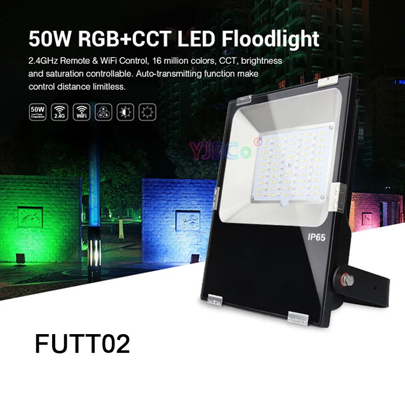Miboxer 50 Вт RGB+ CCT Светодиодный прожектор FUTT02 водонепроницаемый IP65 светодиодный уличный свет AC100~ 240 В светодиодный садовый светильник