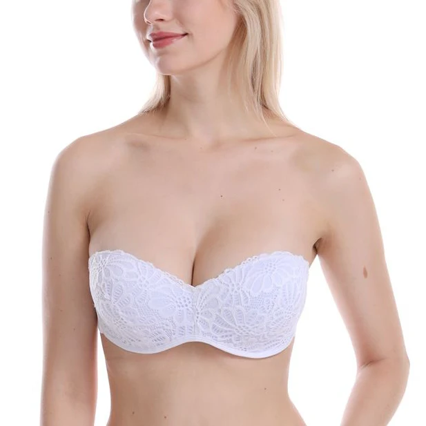 

Fashion Push Up Bra One Piece Seamless Wedding Underwear Invisible Slip-resistant Thin Cup Thickening Bra