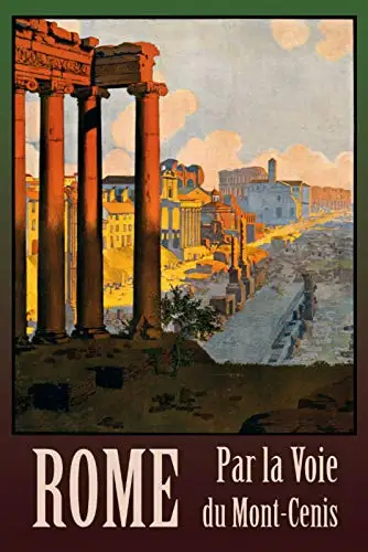 

Roma Italy Metal Tin Sign Retor Wall Decor Tin Sign 8x12 Inch
