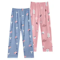 Pajama Pants for Women Spring Autumn Winter Trousers Loose Printed Casual Plus Size Home Pants Women's High Waist Pants Autumn