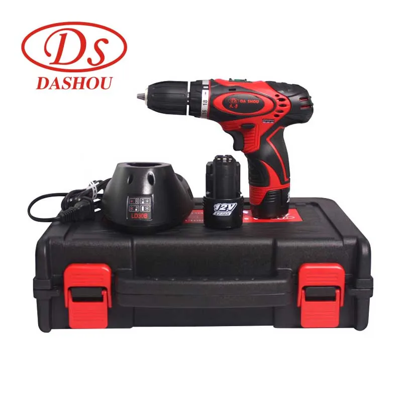 

DS Home Electric screwdriver tool 12v rechargeable-lithium battery DS10BH-LI Hand-Held Electric Drill Power Tools 700 rpm 24N/M