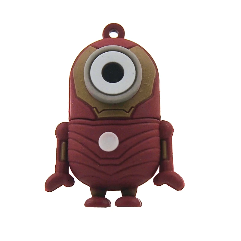 Cle usb флеш-накопитель Миньоны и любимая Поддержка USB 2,0 флеш-накопитель animado 128 МБ 32 Гб 64 ГБ USB флеш-накопитель memoria usb - Цвет: Style 9 Iron man