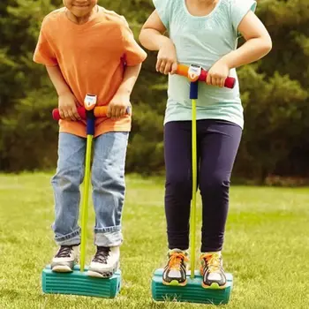 

Outdoor Indoor Sports Sense Training Frog Jump Sound Bounce Shoes Flash Jump Kindergarten-random Color