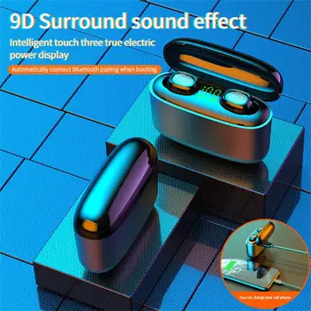 

New Sport Bluetooth 5.0 TWS Wireless Headphone Sports Stereo In-ear Earphone Mini Headset 3500mAh Charging Box For iOS Android