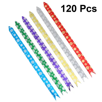 

120pcs Pull Bow Cute Creative Fashion Christmas Decorative Gift Box Bow Pull Bows Bowknot Ribbon For Box Gift Decor