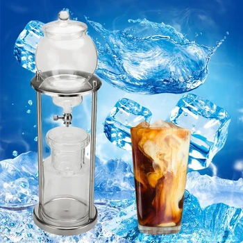 

1000ml Water Drip Coffee Maker with Filter Paper Reusable Glass Filter Espresso Coffee Dripper Pot Ice Cold Brew Coffee Machine