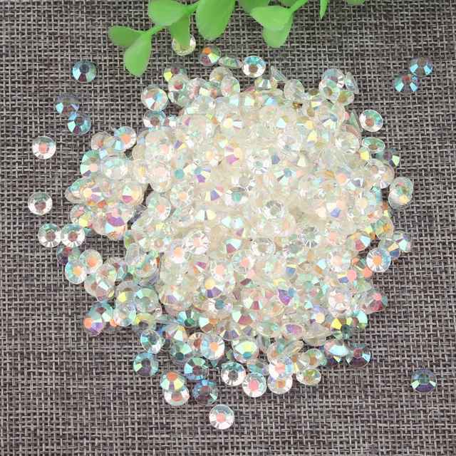 Resin Rhinestones 6mm 10000pcs Flatback Normal Colors Many Colors Choose  Round Glue On Diamonds Diy Nails Art Decorations - Rhinestones &  Decorations - AliExpress