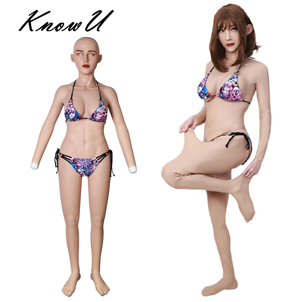 Полноразмерное боди KnowU с открытой спиной проникающей головой ногами влагалищем