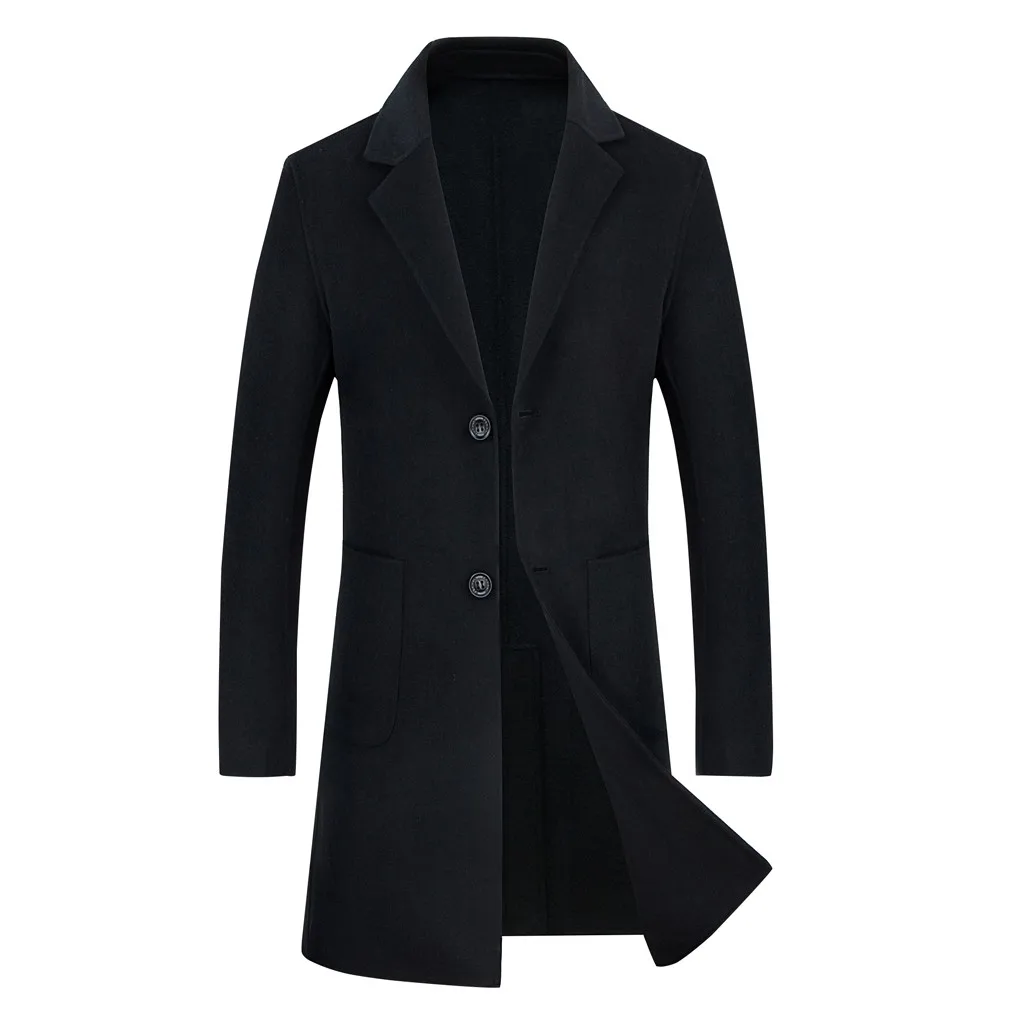 abrigos mujer invierno chaqueta winter coat men Casual Trench Coat Fashion Business Long Slim Overcoat Jacket Outwear