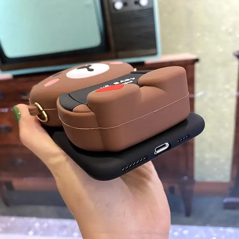 cases for iphone 11 Bear Wallet Bag Soft TPU Case For iPhone 12 11 Pro Max Xs XR 6 7 8Plus Case 11 phone case