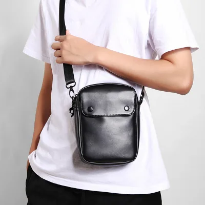 

OL men's bag PU men's briefcase waterproof bag for documents zipper leather bag hasp shoulder bags for men mini crossbody bags