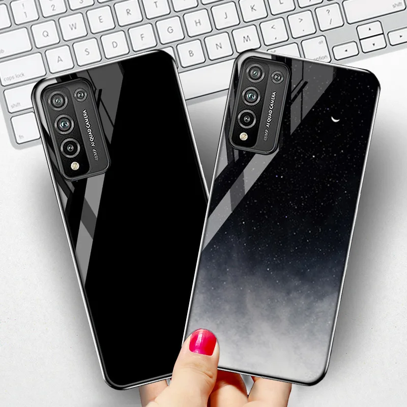Чехол из закаленного стекла для Huawei Honor 10X Lite роскошные чехлы-бамперы 9 9X 9A 9S 9C