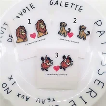 Серьги-гвоздики EUPNHY The Lion King с героями мультфильмов, 1 пара, серьги-гвоздики без аллергии с изображением Льва для женщин и девочек, модные серьги-гвоздики с животными