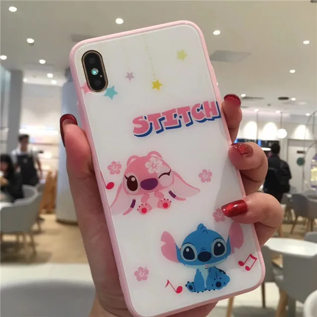 3D мягкий край закаленное стекло протектор экрана для iPhone 6 6S 7 8 Plus X XR XS Max glass+ TPU чехол для телефона стежка шаблон крышка