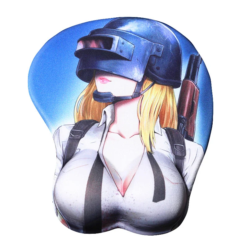 FFFAS 3D коврик для мыши запястья удобный эргономичный Oppai геймерский ноутбука