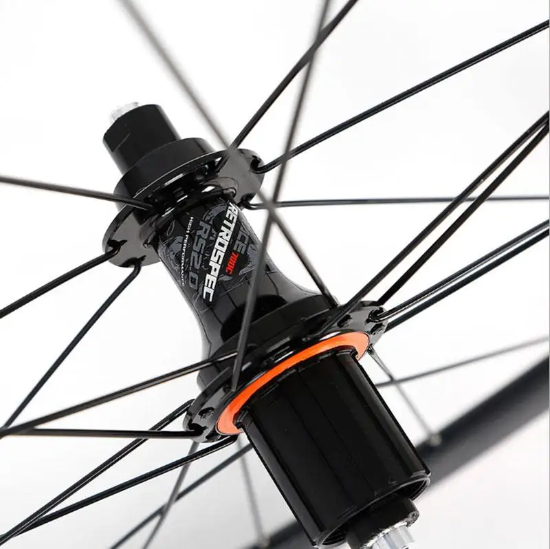 Road Aluminum Wheelset 4 Sealed Bearings 700C Road Alloy Wheel RS2.0 40mm Bike Rim Colorful Decal standard bicycle velo rouler