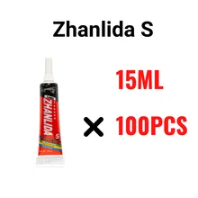 

100PCS Pack Zhanlida S Medium 15ML Settings Contact Adhesive Universal Repair Glue With Precision Applicator Tip