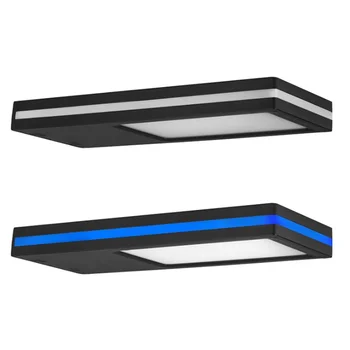 

Solar Wall Night Light 144 LED Energy Saving Lamp Blue Edge High Brightness Automatic Human Body Induction Decorative Lampara