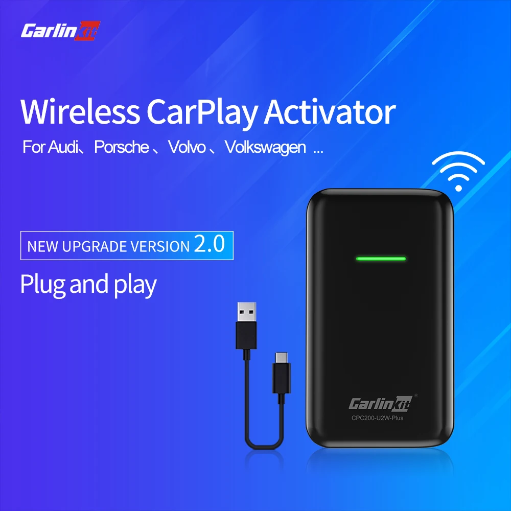 

New version 2.0 update IOS13 Apple CarPlay Wireless Auto connect for car Original wired to Wireless Carplay Module Navigation