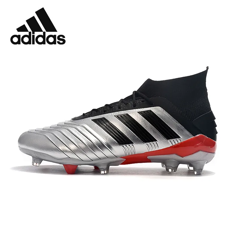 

Adidas Predator 19+FG Frenulum Waterproof Knitted Surface High Band Men Soccer Boots Football Cleats Shoes