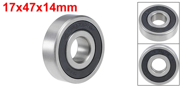S6303-2RS 17x47x14mm Нержавеющая сталь uxcell шарикоподшипник двойной экранированный/герметичные подшипники 10x35x11 мм 4x7x2,5 мм 8x22x7 мм 25x52x15 мм 6x22x7 мм - Цвет: S6303-2RS 17x47x14mm