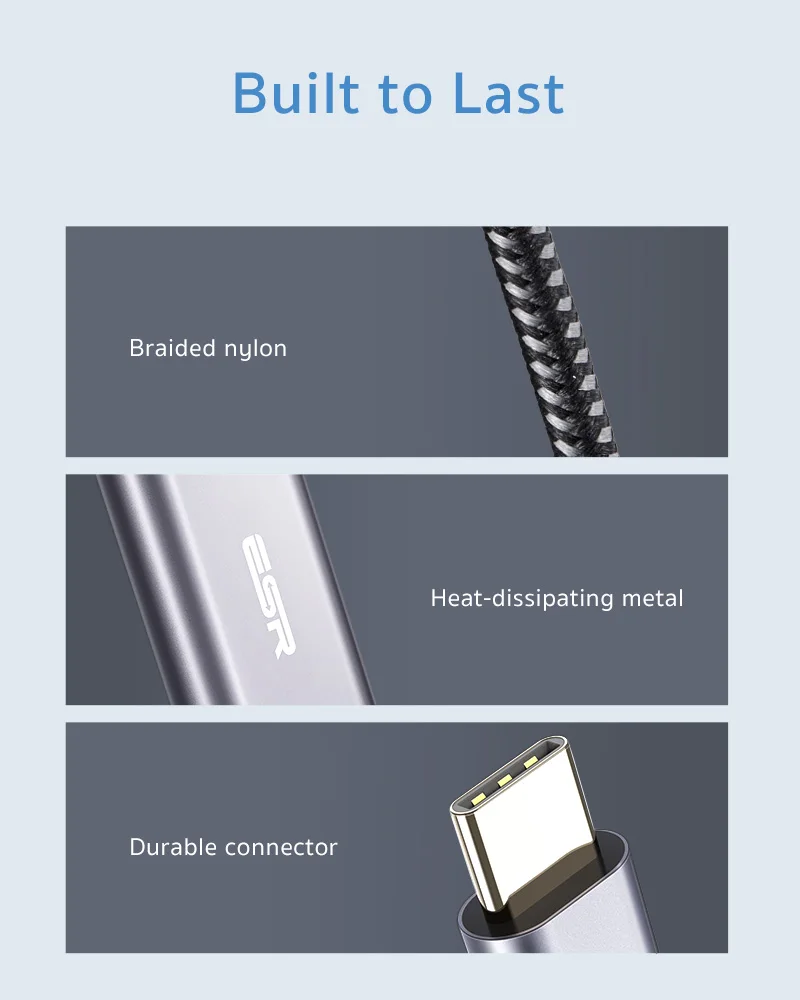 ESR Кабель с разъемом USB типа C на HDMI адаптер 3 1 конвертер для ноутбука MacBook Air Pro/Huawei