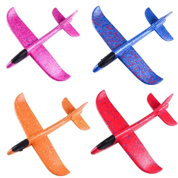 

48cm Foam Hand Throwing Flying Toy Airplane Model Foam Aircraft Model Outdoor Toys For Kids Gift