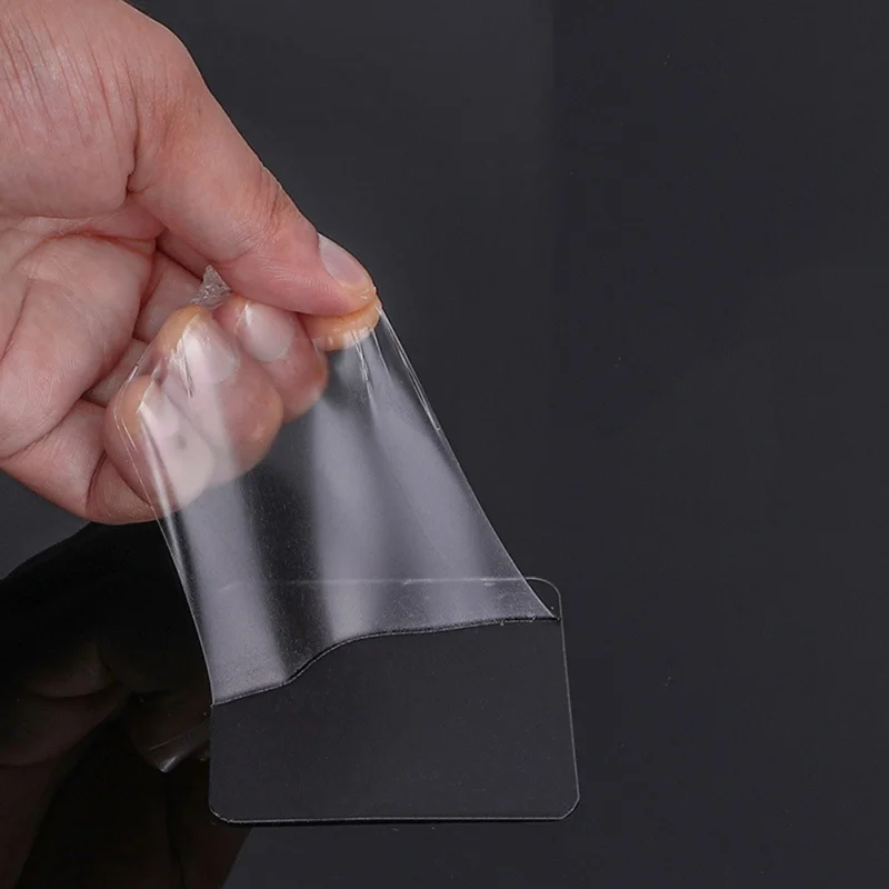 

10PCS Square Clear Sticky Anti-Slip Gel Pads Double-Sided Mounting Tape Reusable No Trace Auxiliary Stickers Home Daily Supplies