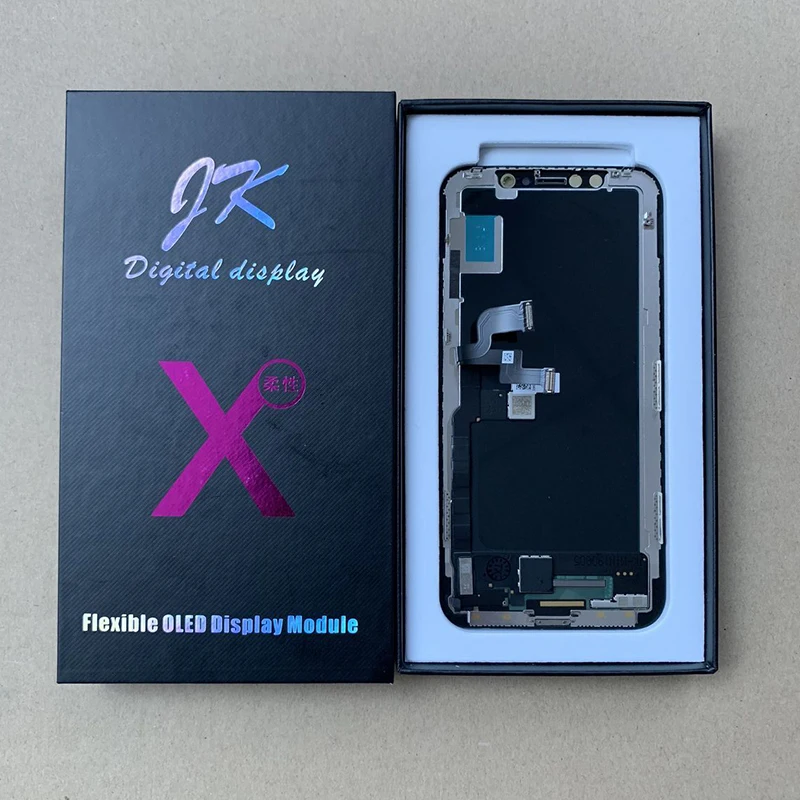 

5Pcs DHL Free Pre-Tested Soft OLED Touch Screen For Apple iPhone X LCD Assembly Digitizer Sensor Repair Replacemnent Part