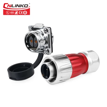 

CNLINKO Industrial IP67 Waterproof M20 2 Pin Connector Male Plug Female Socket LED Lighting Automotive Car 20A AC Power Adapter