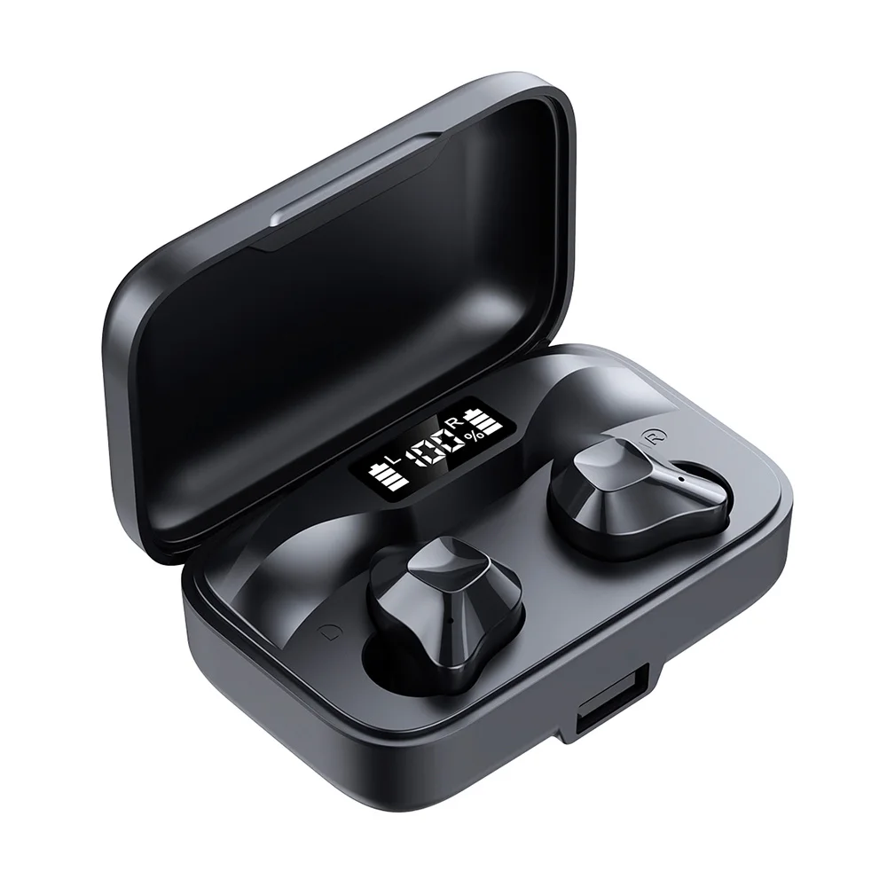 

TWS Wireless Bluetooth 5.0 In-Ear HiFi Stereo Sound Earphones Digital Display Headset With Mic Sports Earbuds Handsfree