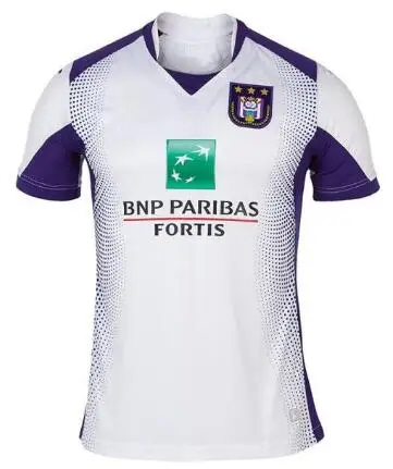 Дышащая и быстросохнущая футболка Anderlecht для бега 19 20 рубашка Anderlecht - Цвет: Бежевый