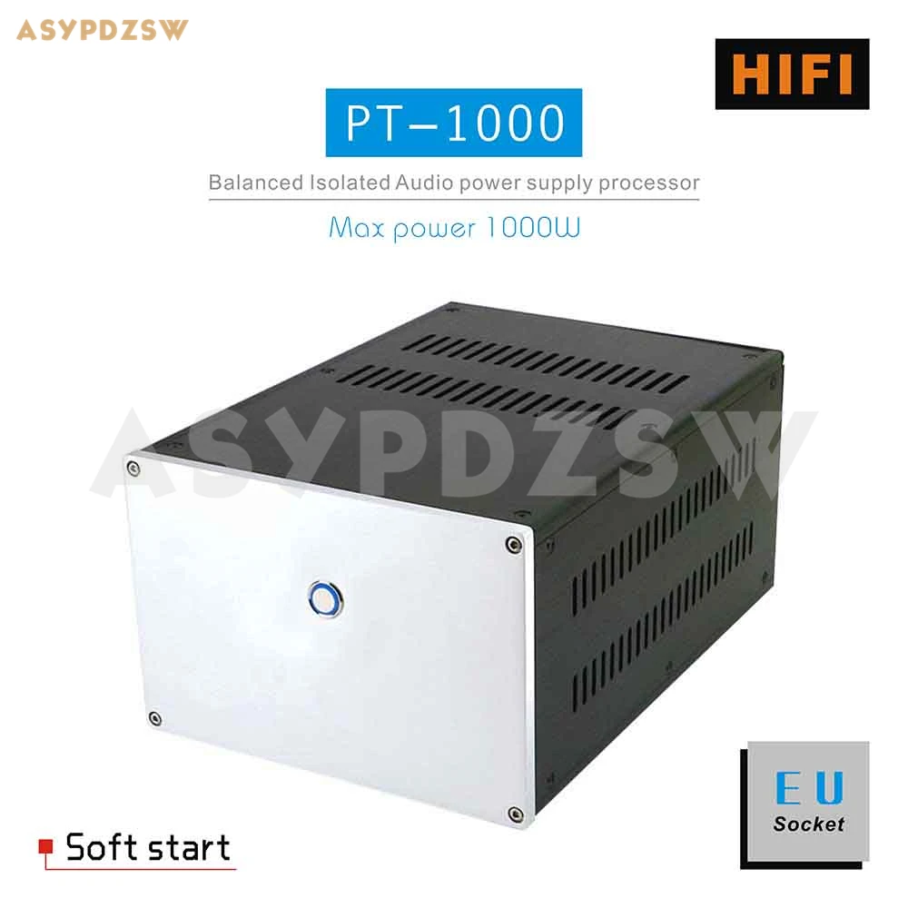 PT-1000 HIFI тороидальный сбалансированный изолирующий трансформатор 1000 Вт ЕС Разъем AC источник питания процессор