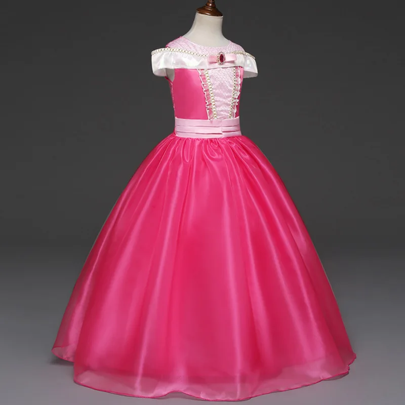 

Kids Elsa Dress for Girls 3 4 5 6 7 8 9 10 Years Rose Red Mesh Princess Elsa Costume Kids Party Vestidos New Brand Dresses 2M14A
