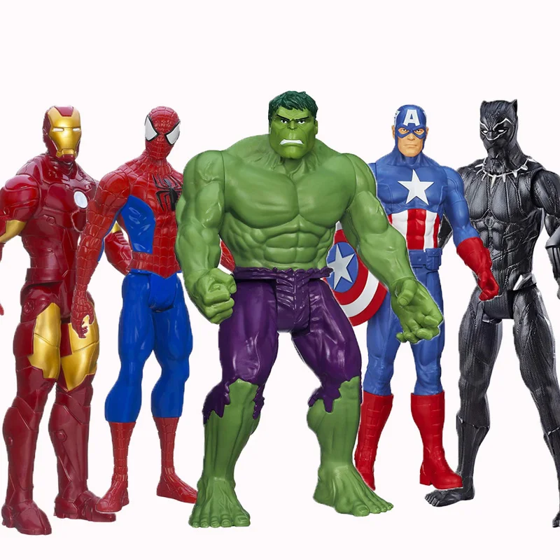 Игрушки Marvel Мстители: финал 28 см Человек паук Халк Железный человек Капитан