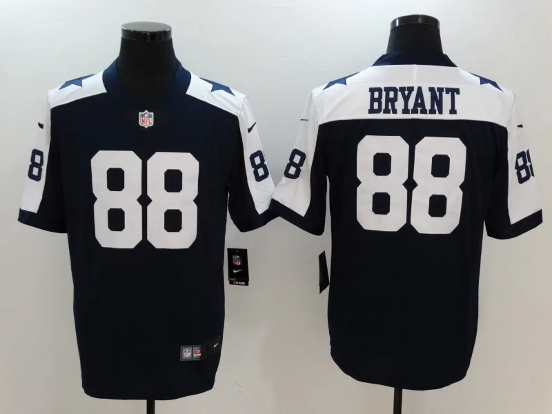 AS PICTURE Сшитые мужские футболки Dallas#88 Dez Bryant Game color Rush - Цвет: AS PICTURE