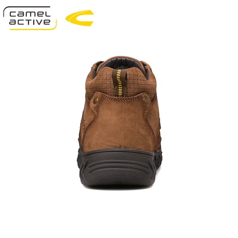 Camel Active/новые зимние мужские ботинки в стиле ретро; высококачественные ботинки из натуральной кожи; Мужские Зимние ботильоны; модная мужская обувь на платформе