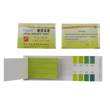 

Precision PH Indicator,PH 5.5-9.0 Test Indicator Paper,80Strips/Pack*10Pcs