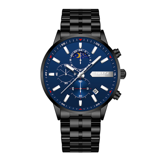 Men Chronograph Quartz Watch Fashion Mens Watches Top Brand Luxury Waterproof Clock Sport Watch  Relogio Masculino 2501