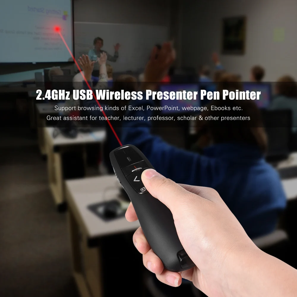 2 4 ГГц Беспроводная USB Презентация Powerpoint PPT флип Ручка-перо кликер ведущий